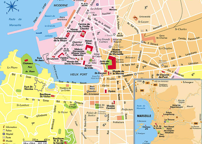 نقشه شهر مارسی